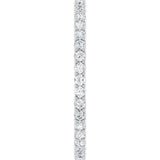 14K Gold Round Lab-Grown Diamond Shared-Prong Eternity Band – 1.5 mm Stones (1/2 CTW) - White Gold - view 4