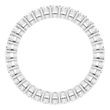 Platinum Round Natural Diamond Shared-Prong Eternity Band – 1.7 mm Stones (1/2–3/4 CTW) - view 2