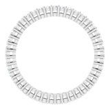 Platinum Round Lab-Grown Diamond Shared-Prong Eternity Band – 1.5 mm Stones (1/2 CTW) - view 2