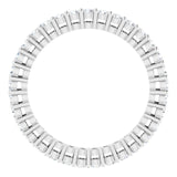 14K Gold Round Lab-Grown Diamond Shared-Prong Eternity Band – 1.7 mm Stones (1/2–5/8 CTW) - White Gold - view 2