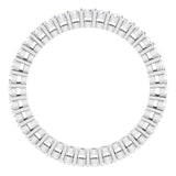 Platinum Round Natural Diamond Shared-Prong Eternity Band – 1.7 mm Stones (1/2–3/4 CTW) - view 2