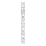 Platinum Round Lab-Grown Diamond Shared-Prong Eternity Band – 1.7 mm Stones (1/2–5/8 CTW) - view 4