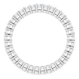 14K Gold Round Lab-Grown Diamond Shared-Prong Eternity Band – 1.7 mm Stones (1/2–5/8 CTW) - White Gold - view 2