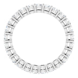 Platinum Round Lab-Grown Diamond Shared-Prong Eternity Band – 2.5 mm Stones (1 3/8–1 1/2 CTW) - view 2