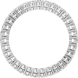 Platinum Round Lab-Grown Diamond Shared-Prong Eternity Band – 2 mm Stones (7/8–1 CTW) - view 2