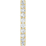 14K Gold Round Lab-Grown Diamond Shared-Prong Eternity Band – 2.5 mm Stones (1 3/8–1 1/2 CTW) - Yellow Gold - view 4