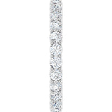 14K Gold Round Lab-Grown Diamond Shared-Prong Eternity Band – 2.5 mm Stones (1 3/8–1 1/2 CTW) - White Gold - view 4