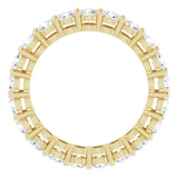 14K Gold Round Lab-Grown Diamond Shared-Prong Eternity Band – 2.8 mm Stones - Yellow Gold - view 2