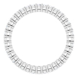 14K Gold Round Lab-Grown Diamond Shared-Prong Eternity Band – 1.7 mm Stones (1/2–5/8 CTW) - White Gold - view 2