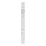 Platinum Round Lab-Grown Diamond Shared-Prong Eternity Band – 1.7 mm Stones (1/2–5/8 CTW) - view 4