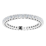 Platinum Round Natural Diamond Shared-Prong Eternity Band – 1.7 mm Stones (1/2–3/4 CTW) - view 3