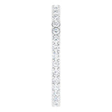 Platinum Round Natural Diamond Shared-Prong Eternity Band – 1.7 mm Stones (1/2–3/4 CTW) - view 4