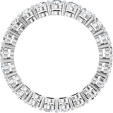 Platinum Round Lab-Grown Diamond Shared-Prong Eternity Band – 3 mm Stones (1 3/4–2 1/5 CTW) - view 2