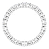 Platinum Round Lab-Grown Diamond Shared-Prong Eternity Band – 1.7 mm Stones (1/2–5/8 CTW) - view 2