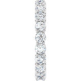Platinum Round Lab-Grown Diamond Shared-Prong Eternity Band – 3 mm Stones (1 3/4–2 1/5 CTW) - view 4