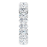 Platinum Oval Natural Diamond Shared-Prong Eternity Band – 5x3 mm Stones (4 3/4–5 1/2 CTW) - view 4