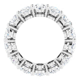 Platinum Oval Lab-Grown Diamond Shared-Prong Eternity Band – 6x4 mm Stones (5 1/5–5 9/10 CTW) - view 2