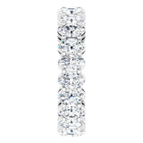 Platinum Oval Natural Diamond Shared-Prong Eternity Band – 5x3 mm Stones (4 3/4–5 1/2 CTW) - view 4