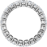 Platinum Oval Lab-Grown Diamond Shared-Prong Eternity Band – 5x3 mm Stones (3 1/3–5 1/2 CTW) - view 2