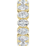 14K Gold Oval Lab-Grown Diamond Shared-Prong Eternity Band – 6x4 mm Stones (5 1/5–5 9/10 CTW) - Yellow Gold - view 4