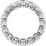 Platinum Oval Natural Diamond Shared-Prong Eternity Band – 6x4 mm Stones (5 1/5–5 9/10 CTW) - view 2