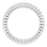Platinum Square Natural Diamond Shared-Prong Eternity Band – 1.5x1.5 mm Stones (9/10 CTW) - view 2