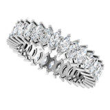 Platinum Marquise Lab-Grown Diamond Shared-Prong Eternity Band – 4x2 mm Stones (1 7/8–2 1/6 CTW) - view 5