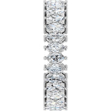 Platinum Marquise Lab-Grown Diamond Shared-Prong Eternity Band – 4x2 mm Stones (1 7/8–2 1/6 CTW) - view 4