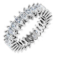 Platinum Marquise Lab-Grown Diamond Shared-Prong Eternity Band – 4x2 mm Stones (1 7/8–2 1/6 CTW)