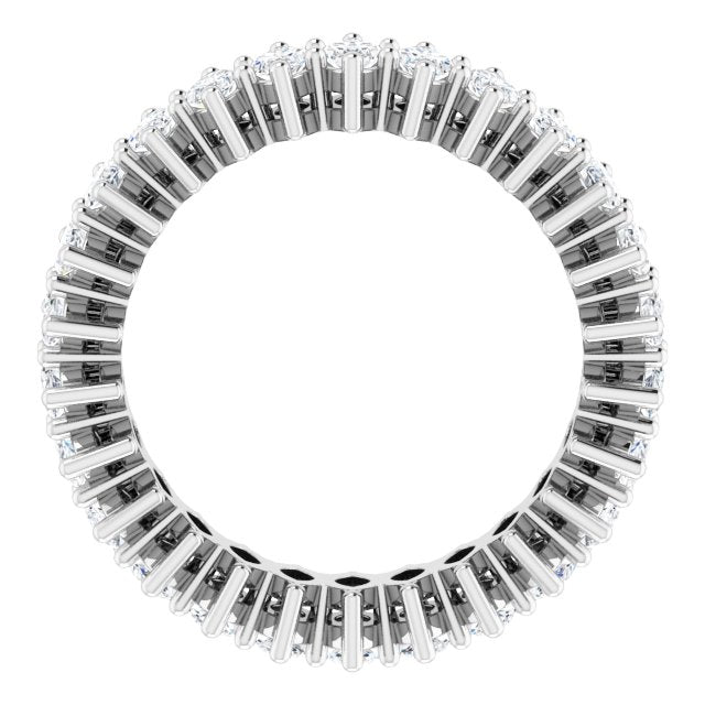 Platinum Marquise Lab-Grown Diamond Shared-Prong Eternity Band – 4.3x2.25 mm Stones - view 2