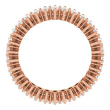 14K Gold Marquise Natural Diamond Shared-Prong Eternity Band – 4x2 mm Stones (1 7/8–2 1/6 CTW) - Rose Gold - view 2