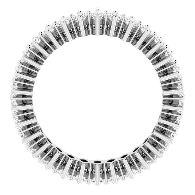 Platinum Marquise Natural Diamond Shared-Prong Eternity Band – 4x2 mm Stones (1 7/8–2 1/6 CTW) - view 2