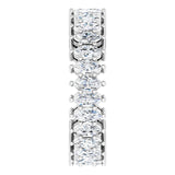 Platinum Marquise Natural Diamond Shared-Prong Eternity Band – 4x2 mm Stones (1 7/8–2 1/6 CTW) - view 4