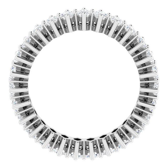 Platinum Marquise Lab-Grown Diamond Shared-Prong Eternity Band – 4.3x2.25 mm Stones - view 2