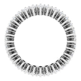 Platinum Marquise Natural Diamond Shared-Prong Eternity Band – 4x2 mm Stones (1 7/8–2 1/6 CTW) - view 2