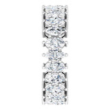 Platinum Marquise Lab-Grown Diamond Shared-Prong Eternity Band – 4.3x2.25 mm Stones - view 4
