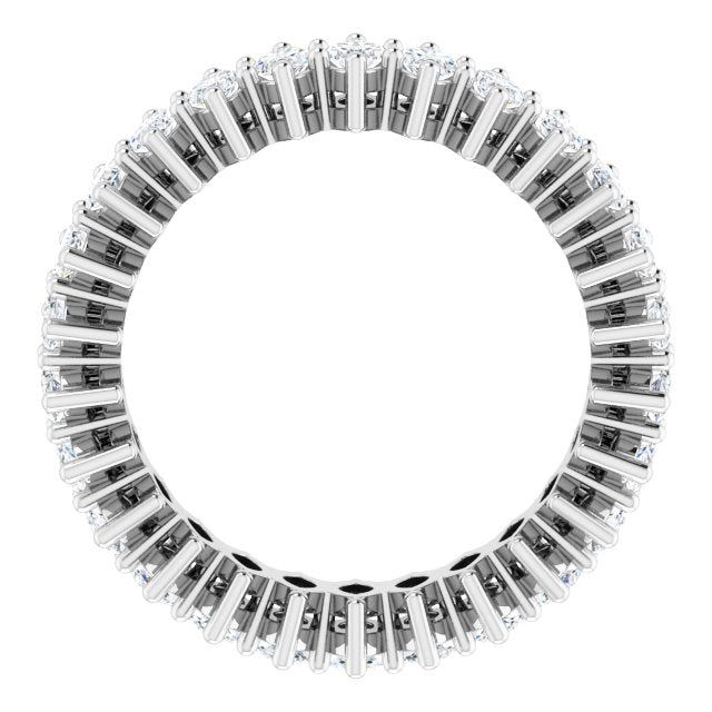 Platinum Marquise Lab-Grown Diamond Shared-Prong Eternity Band – 4.3x2.25 mm Stones - view 2