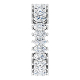 Platinum Marquise Lab-Grown Diamond Shared-Prong Eternity Band – 4.3x2.25 mm Stones - view 4