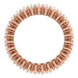 14K Gold Marquise Lab-Grown Diamond Shared-Prong Eternity Band – 4x2 mm Stones (1 7/8–2 1/6 CTW) - Rose Gold - view 2