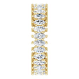 14K Gold Marquise Lab-Grown Diamond Shared-Prong Eternity Band – 4x2 mm Stones (1 7/8–2 1/6 CTW) - Yellow Gold - view 4