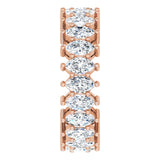 14K Gold Marquise Lab-Grown Diamond Shared-Prong Eternity Band – 4.5x2.5 mm Stones (2 7/8–3 1/4 CTW) - Rose Gold - view 4