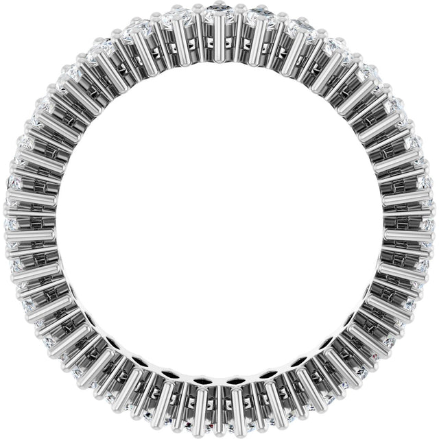 Platinum Marquise Natural Diamond Shared-Prong Eternity Band – 4x2 mm Stones (1 7/8–2 1/6 CTW) - view 2