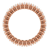 14K Gold Marquise Lab-Grown Diamond Shared-Prong Eternity Band – 4x2 mm Stones (1 7/8–2 1/6 CTW) - Rose Gold - view 2