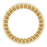 14K Gold Marquise Lab-Grown Diamond Shared-Prong Eternity Band – 4x2 mm Stones (1 7/8–2 1/6 CTW) - Yellow Gold - view 2