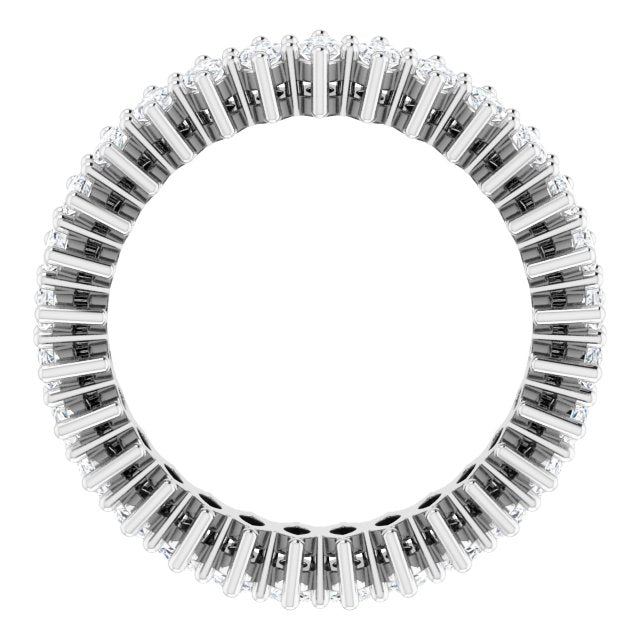Platinum Marquise Natural Diamond Shared-Prong Eternity Band – 4x2 mm Stones (1 7/8–2 1/6 CTW) - view 2