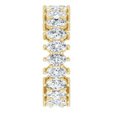 14K Gold Marquise Lab-Grown Diamond Shared-Prong Eternity Band – 4.5x2.5 mm Stones (2 7/8–3 1/4 CTW) - Yellow Gold - view 4