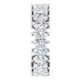Platinum Marquise Lab-Grown Diamond Shared-Prong Eternity Band – 4.5x2.5 mm Stones (2 7/8–3 1/4 CTW) - view 4