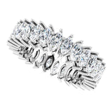 14K Gold Marquise Lab-Grown Diamond Shared-Prong Eternity Band – 4x2 mm Stones (1 7/8–2 1/6 CTW) - White Gold - view 5