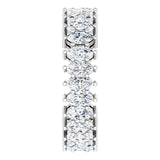 Platinum Marquise Lab-Grown Diamond Shared-Prong Eternity Band – 4.3x2.25 mm Stones - view 4