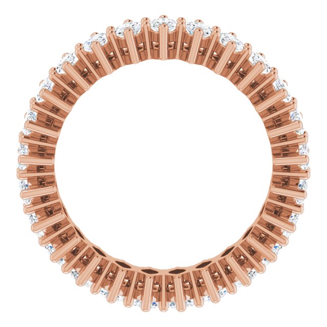 14K Gold Marquise Lab-Grown Diamond Shared-Prong Eternity Band – 4.5x2.5 mm Stones (2 7/8–3 1/4 CTW) - Rose Gold - view 2